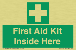 First Aid Kit Inside Here